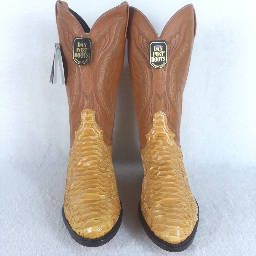 Dan Post Boots Python Leather Cowboy Western Boot… - image 6